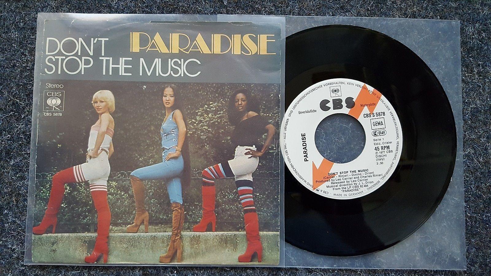 7"" Single Vinyl Paradise - Don't stop the music PROMO