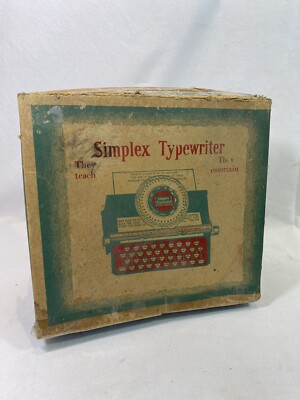 Toy Jouet machine à écrire simplex Typewriter Modèle 300