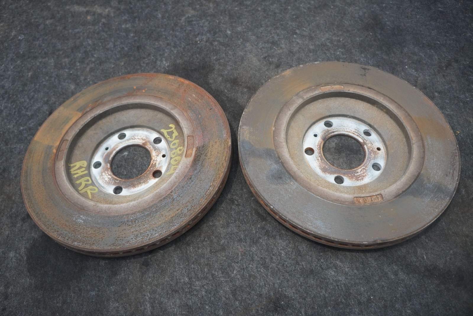 Set 2 Rear Left Right Disc Brake Rotor 3W0615601G Bentley Continental GTC 2016