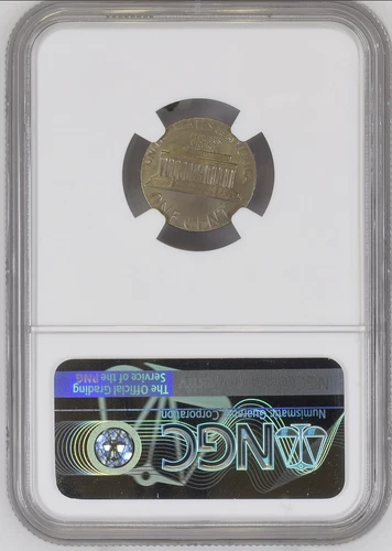 1976-D NGC MS65 Lincoln Cent on Dime Blank! Centennial Date Undervalued & Tough