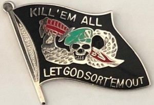 Kill Em All Let God Sort Em Out Lapel Hat Pin Badge H040820 Ebay Badasses quotes and their gunna b random. ebay