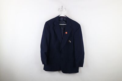 Vintage 60s 70s Mens 44R Distressed BSR McDonald Record Player Blazer Jacket USA