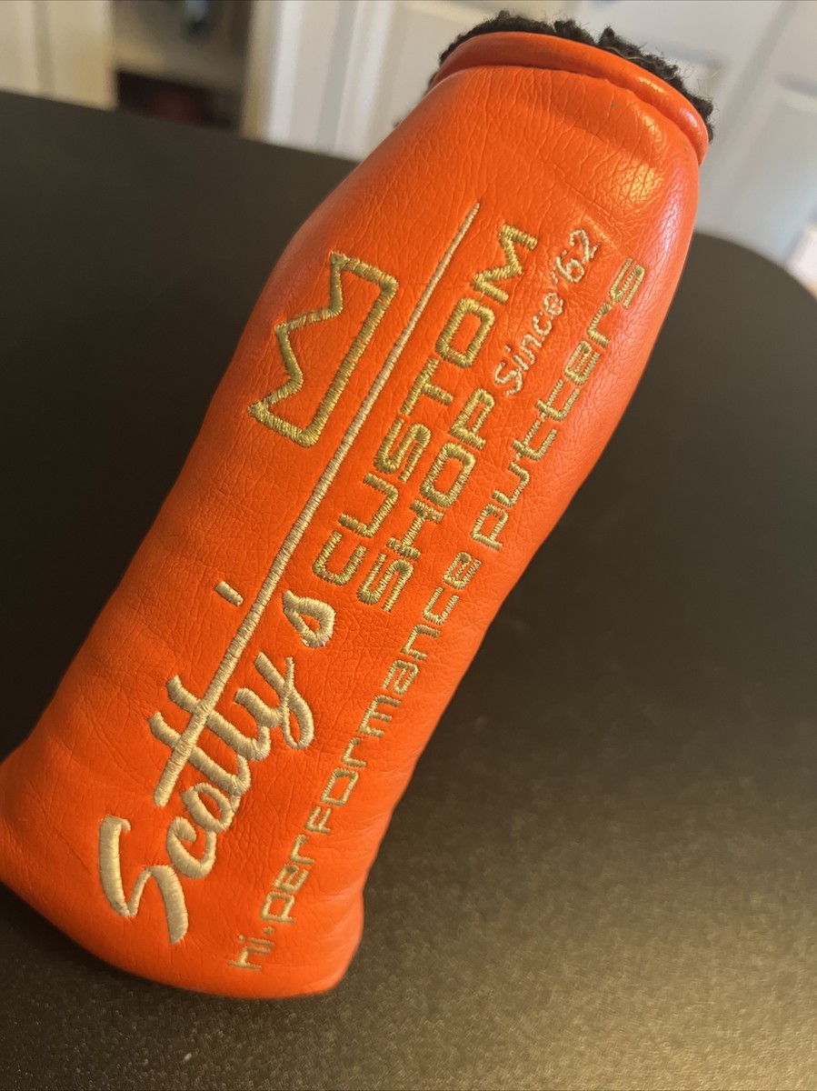 Scotty Cameron 2006 Accident Orange Custom Shop putter head cover, Scotty Cameron 2006 Accident Orange Custom Shop putter head cover,
