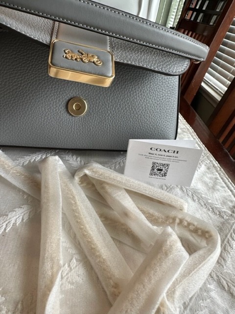 COACH Women's Mini Grace Crossbody Leather Grey Shoulder Bag | eBay