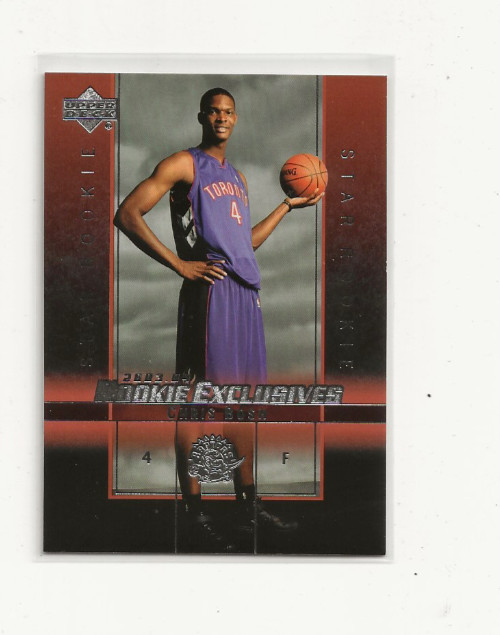 2003-04 UD Rookie Exclusives #4 Chris Bosh RC RAPTORS