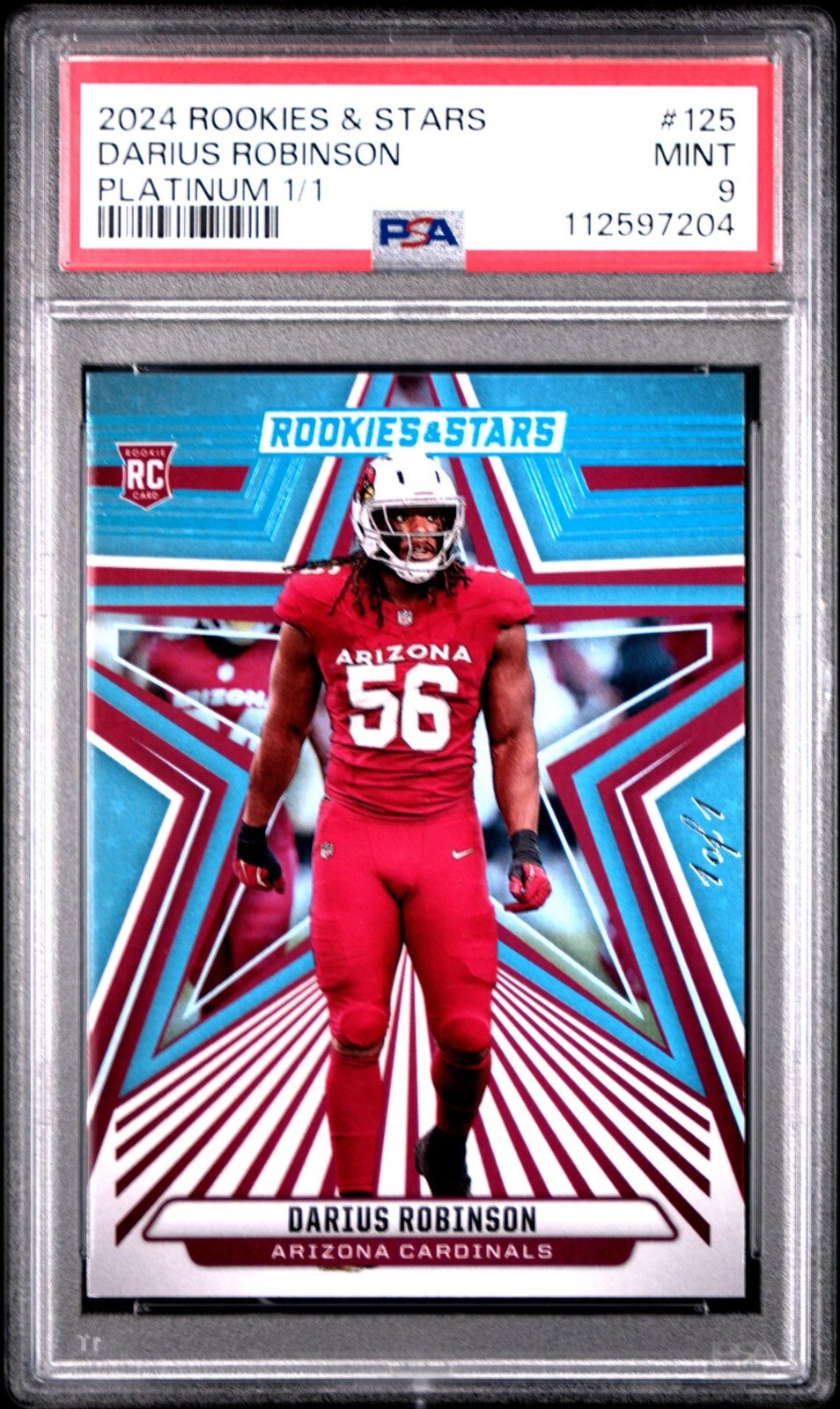 Darius Robinson Panini Rookies & Stars #125 Platinum 1/1