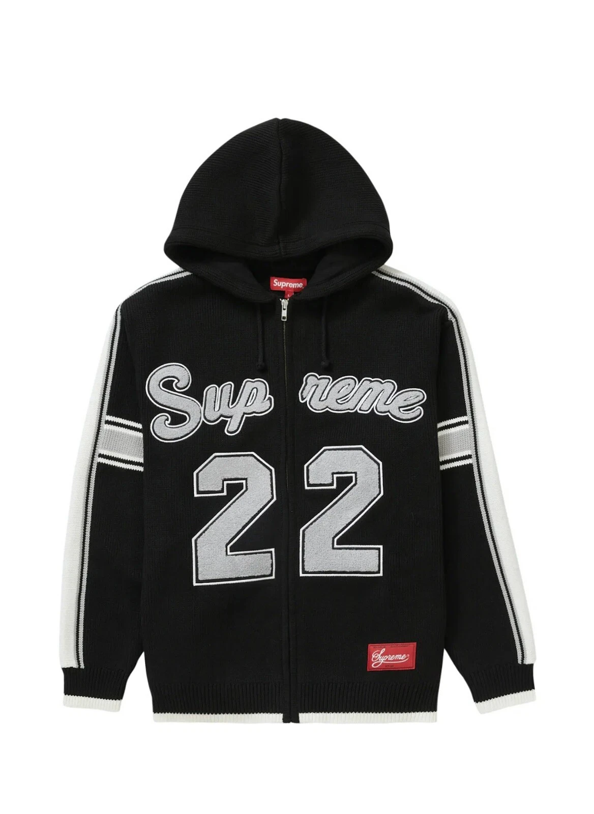 Sweat à capuche zippé Supreme Script Arc RARE FW22 noir taille L Supreme Zip Up
