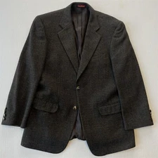 Austin Reed 40S Herringbone Ethomas Wool Cashmere Tweed Blazer Sport Coat Jacket