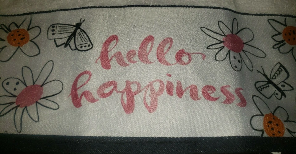 Toalla de mano Creative Bath Kathy Davis Scatter Joy HOLA FELICIDAD  Foto 2 de 2