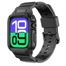 For Apple Watch Series 10 46mm 42mm Rugged TPU Sport Band with Case Shockproof