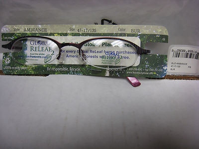 GLOBAL RELEAF  EYEGLASS FRAMES Style  AMBIANCE  in BUR  47-17-135 With GLOBAL Cs