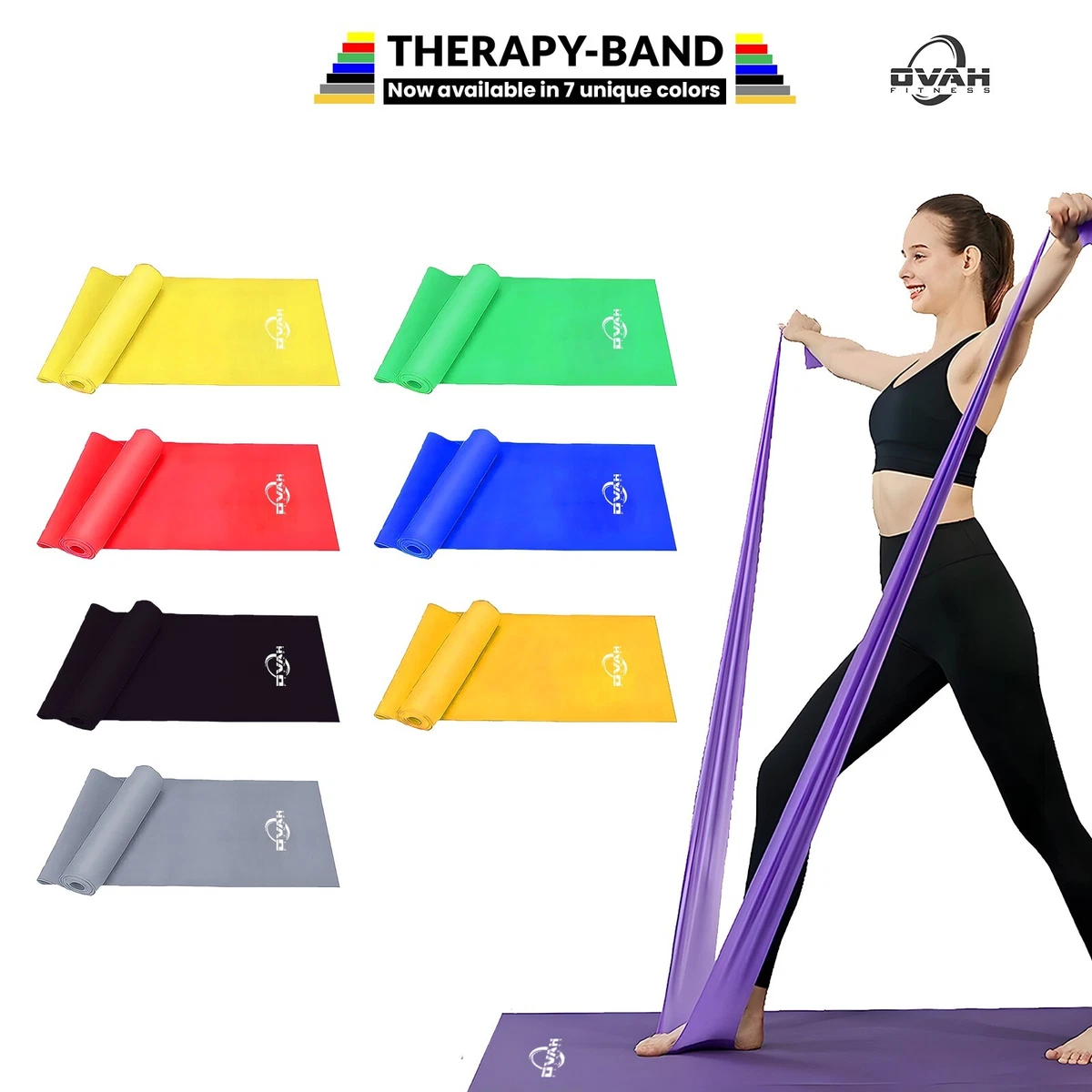 Physio Resistance Bands Exercise Pilates Yoga Recovery Latex Strength  Theraband