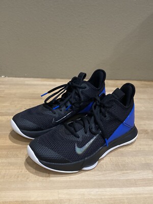 Nike LeBron Witness IV Mens Size 9 Black w/Blue Hyper Cobalt  display picture 2