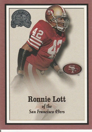 2000 Fleer Greats of the Game Ronnie Lott San Francisco 49ers Card #63 - HOF
