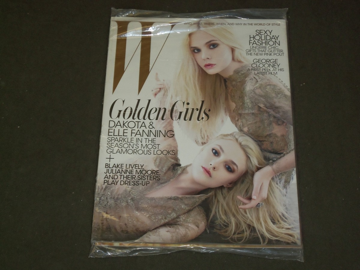 2011 DECEMBER W MAGAZINE - DAKOTA & ELLE FANNING COVER - B 3456 | eBay