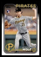 2024 Topps #523 Jackson Wolf Pittsburgh Pirates RC