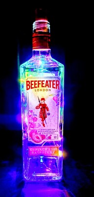 Beefeater Peach & Raspberry Gin Flaschenlampe Nachtlicht Stimmungslampe