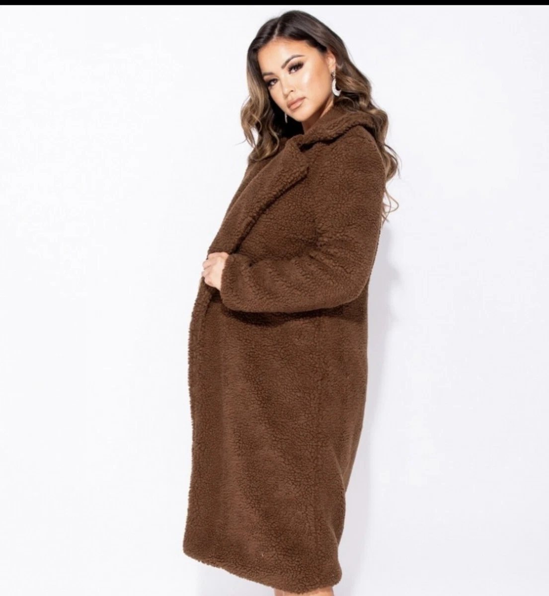 Long line teddy bear deals coat