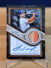 2023 Topps Update Series Jose Altuve Topps Reverence Auto Patch Card #3/10 Astro