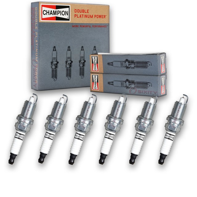 6 pc Champion Double Platinum Spark Plugs for 20042006 Lexus ES330 3