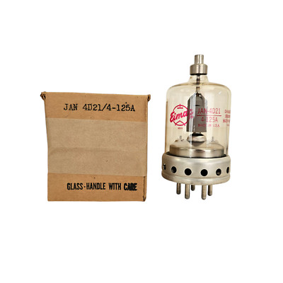 4D21 4-125A EIMAC NOS BOXED VALVE TUBE
