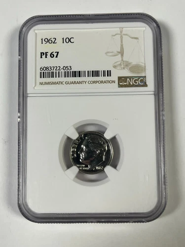1962 Proof Roosevelt Dime NGC PF67
