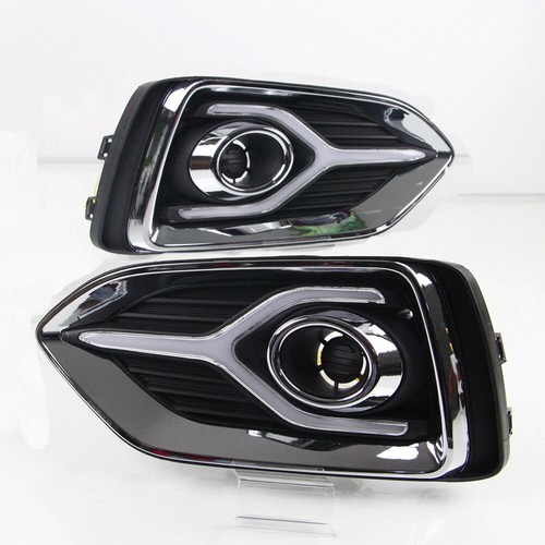 For Hyundai Accent 2018-22 LED Daytime Running Light Fog Lamp with Turn Signal - Picture 8 of 8