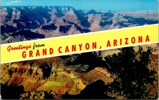 Greetings from Grand Canyon Arizona Postcard