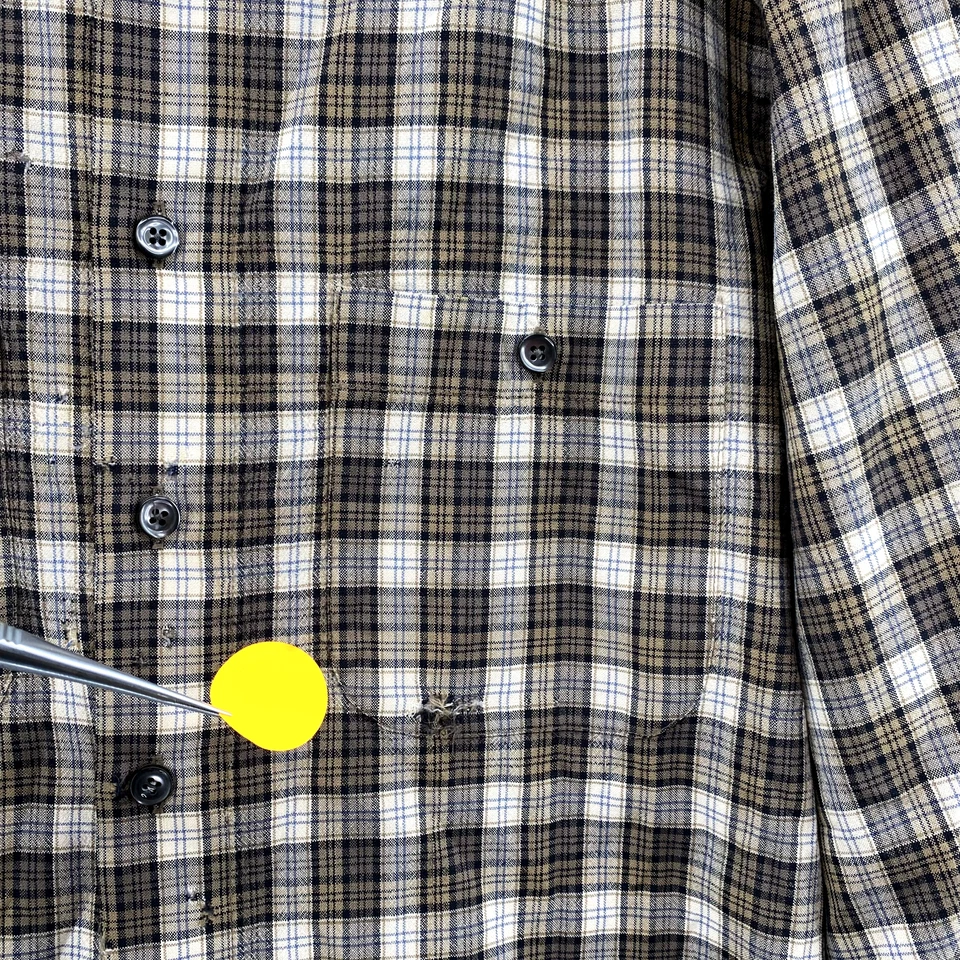 Sir Pendleton Shirt Men's XL Brown Plaid Wool Outdoor Workwear Academia Grunge - Image 3 of 4