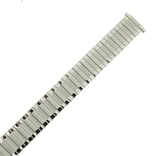 Watch Band Expansion Metal Stretch Silver Color Spring Ends fits 17mm to 19mm