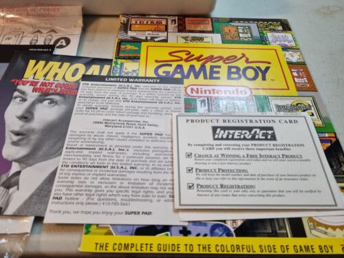 Super Nintendo SNES Super Game Boy Set Very Rare Walmart CIB Serials Match - Picture 4 of 24