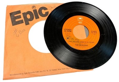 The Jacksons ''Shake Your Body (Down to the Ground)'' 45 RPM Vinyl Record 1978