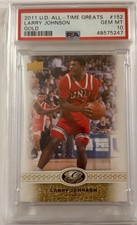 2011 Upper Deck All-Time Greats Larry Johnson GOLD/5 🔥 PSA 10 GEM MINT UNLV...