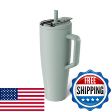Br Mate Era Flip 40oz Tumbler Leakproof Covered Straw Stainless Steel NEW