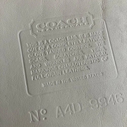 Old Coach Nicholas Drawstring Bucket Bag Leather Ivory White Vintage Used 112518 - Picture 13 of 14