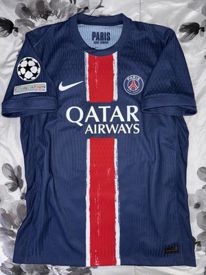 2024/25 Nike PSG Barcola Player Issue UCL Home Jersey - Size L | eBay