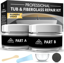 White Porcelain Repair Kit, Fiberglass Tub Repair for Sink, Shower, Countertop,