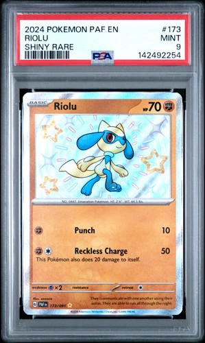 Riolu graded PSA 9 for sale on eBay
