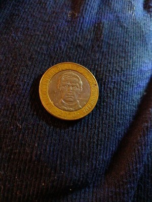 2010 Dominican Republic 5 Pesos Coin Republica Dominicana Moneda Banco TK6246*
