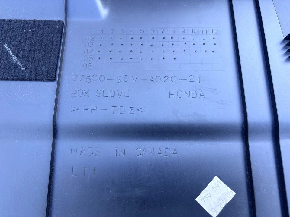 Honda Pilot Ex-L 2006 guantera OEM+ Foto 2 de 4