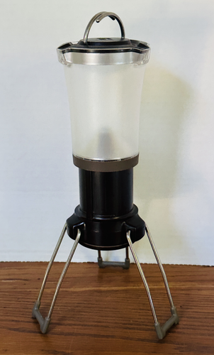 LINTERNA NEGRA DIAMANTE TITANIO LUZ LED CAMPAMENTO Camping Ajustable Regulable Noche - Imagen 4 de 7