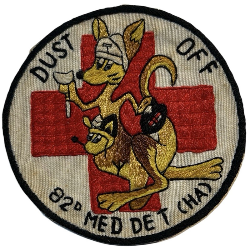 Vietnam War 82nd Medical Detachment Dust Off Pocket Patch Theater Made Med Det
