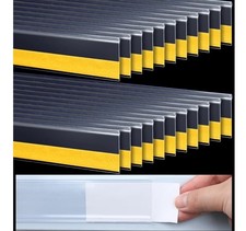 Shelf Label Price Tag Strips Holders- Fainne 100 Pcs 1.25" 49" L, self-adhesive