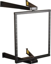 12U Wall Mount 2-Post Open Frame Rack Pivoting/Hinged Network Equipment Rack