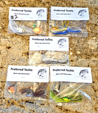 PREFERRED TACKLE Black lable Spinnerbait - Sp[innerbait Lot - Tackle  Qty 5 - 2