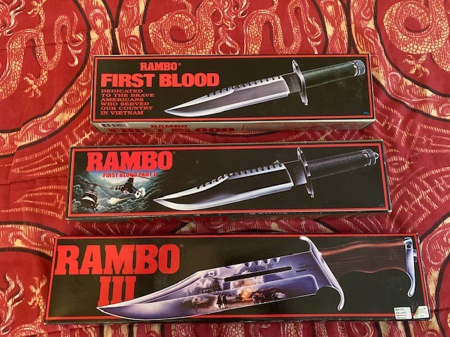 Rambo First Blood, First Blood Part II, and Rambo III Original