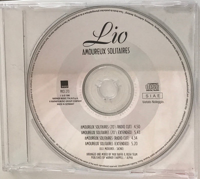 LIO AMOUREUX SOLITAIRES PRCD 270 CD, MAXI, PROMO