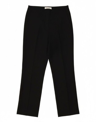 Marella Damen gerade Freizeithose UK 10 Small W28 L28 schwarz Viskose AJ02