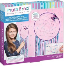 DIY Dreamcatcher Kit - 175 Pieces, Purple Pink Blue, For Ages 8 