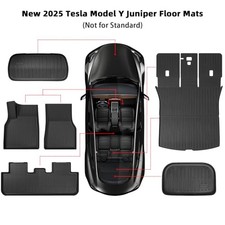 Maysoo 2025 2026 Tesla Model Y Juniper Floor Mats All Weather Floor Mat,9 PCS.